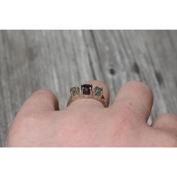 Montana sapphire ring, Alaskan Garnet, alternative engagement size 5 6 7… - Picture 4 of 7